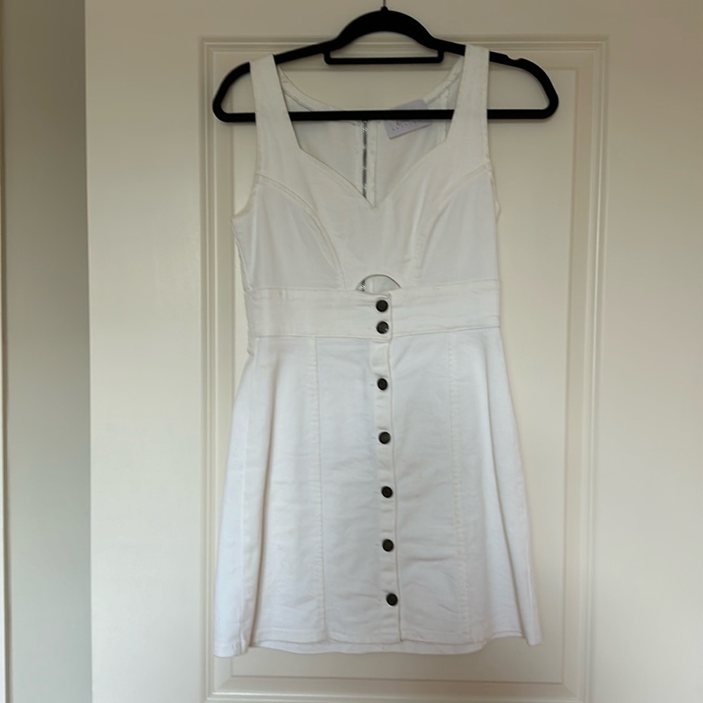 White denim Blush Boutique dress size small